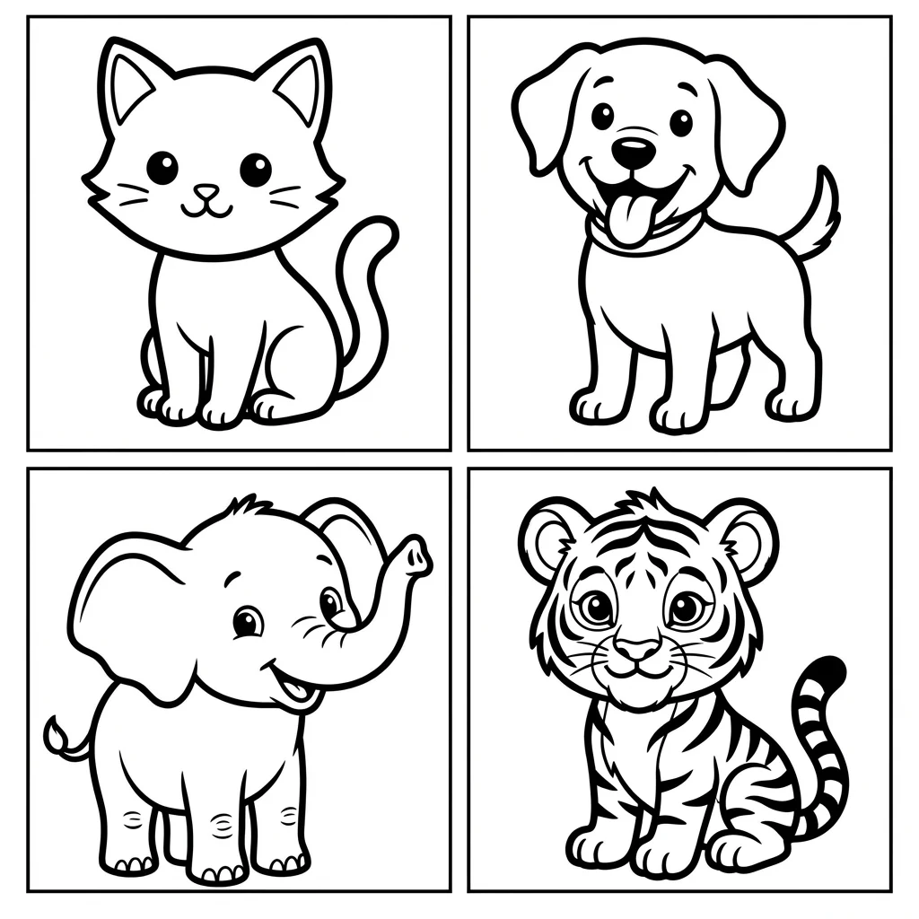 Animals coloring pages