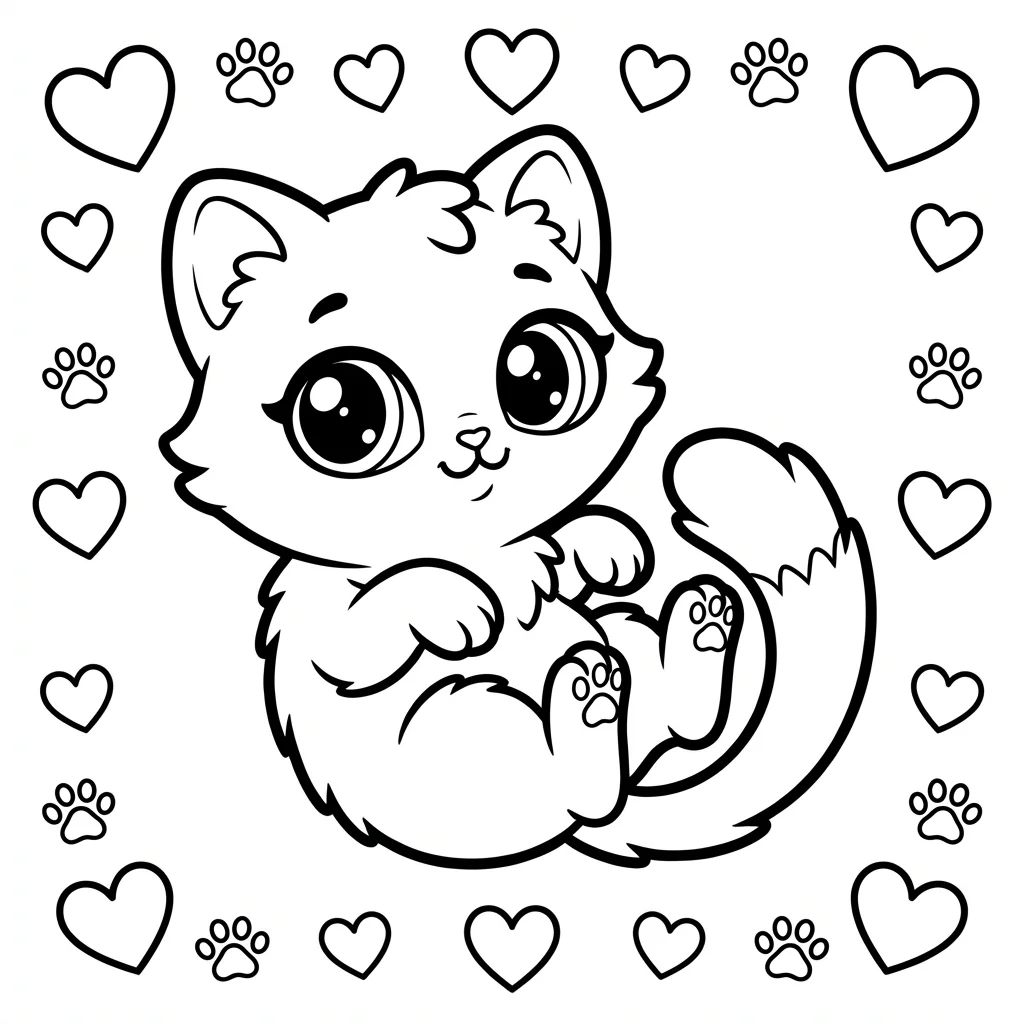 Cats coloring pages