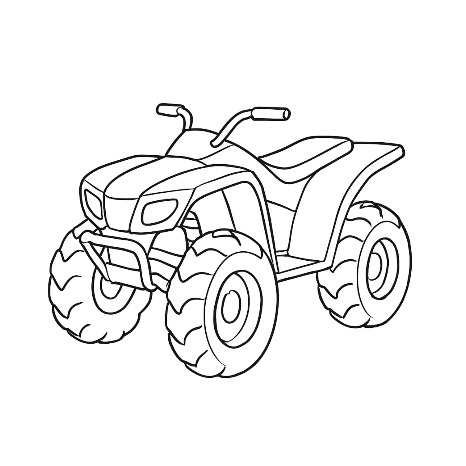 ATV coloring page - free printable atv coloring sheet for kids