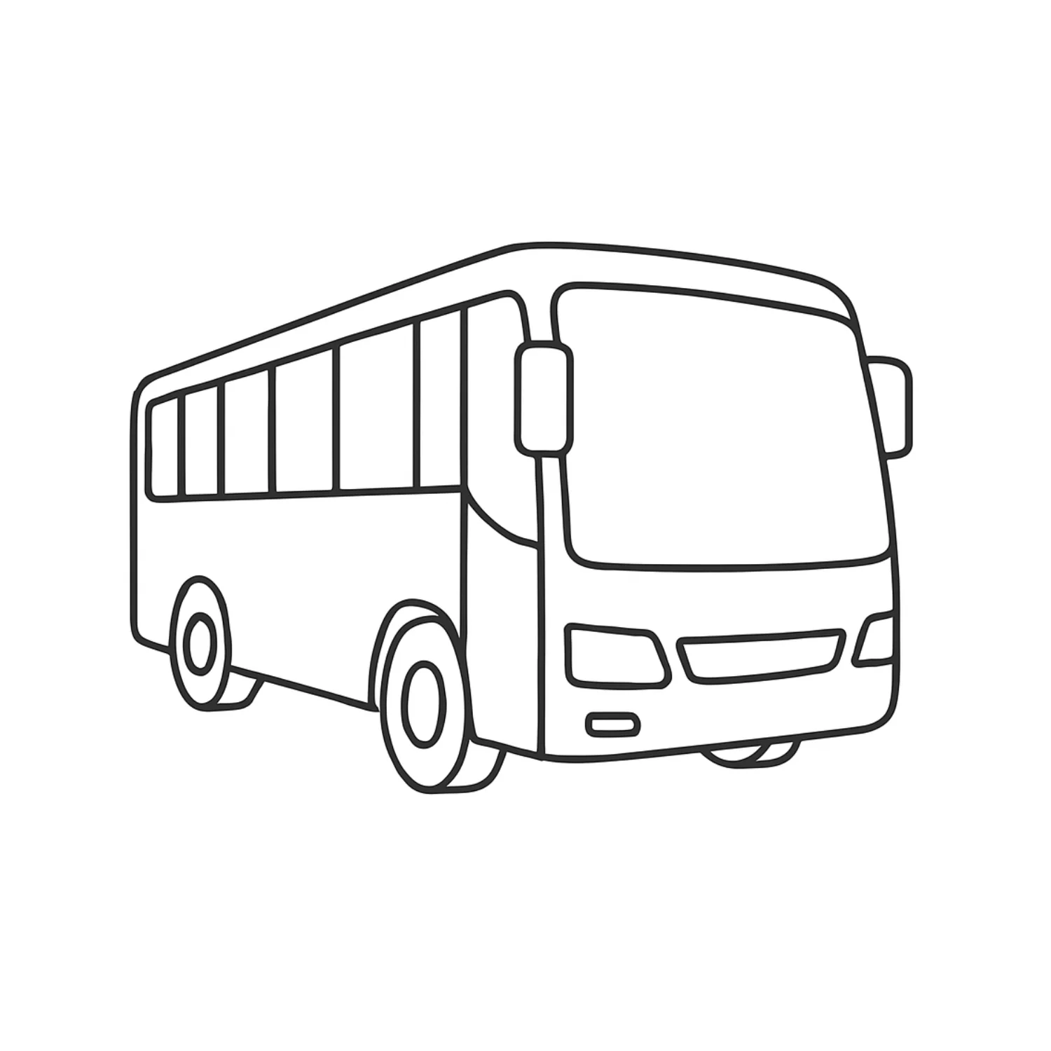 Bus coloring page - free printable bus coloring sheet for kids