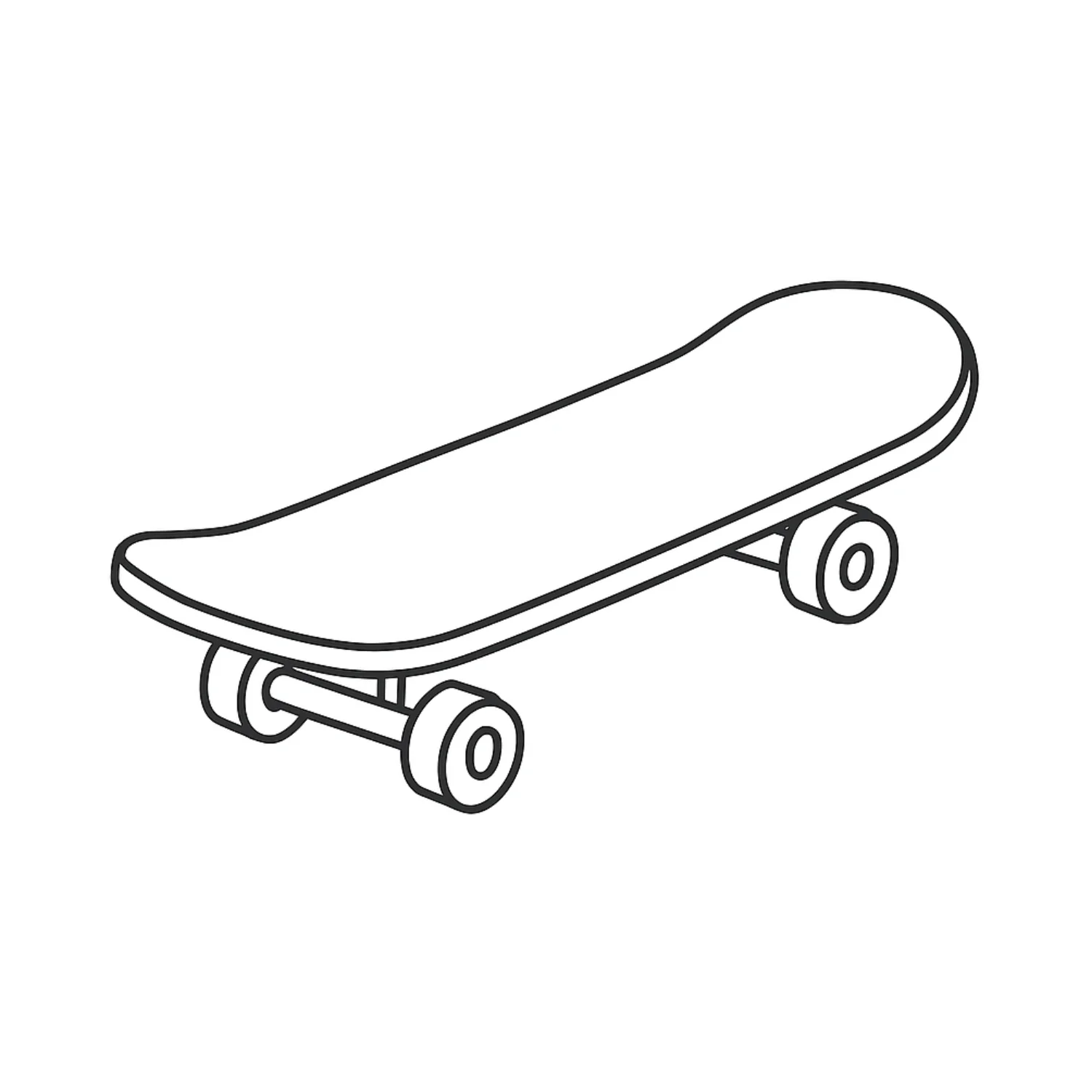 Skateboard coloring page - free printable skateboard coloring sheet for kids