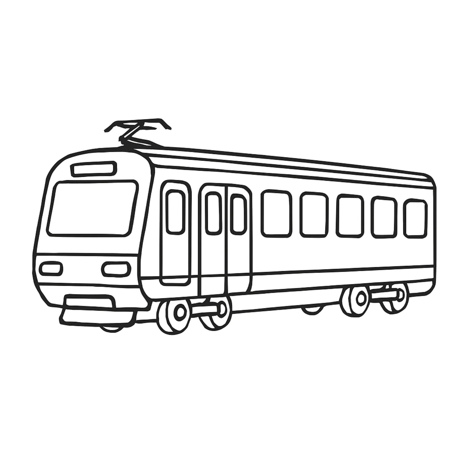 Subway coloring page - free printable subway coloring sheet for kids